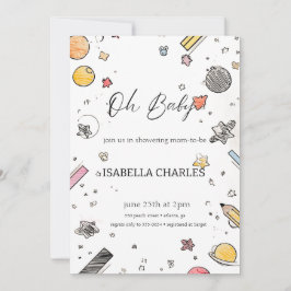 En liten man är på väg inbjudningar