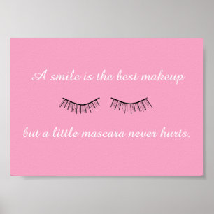 En liten Mascara Ontr aldrig Poster Framable