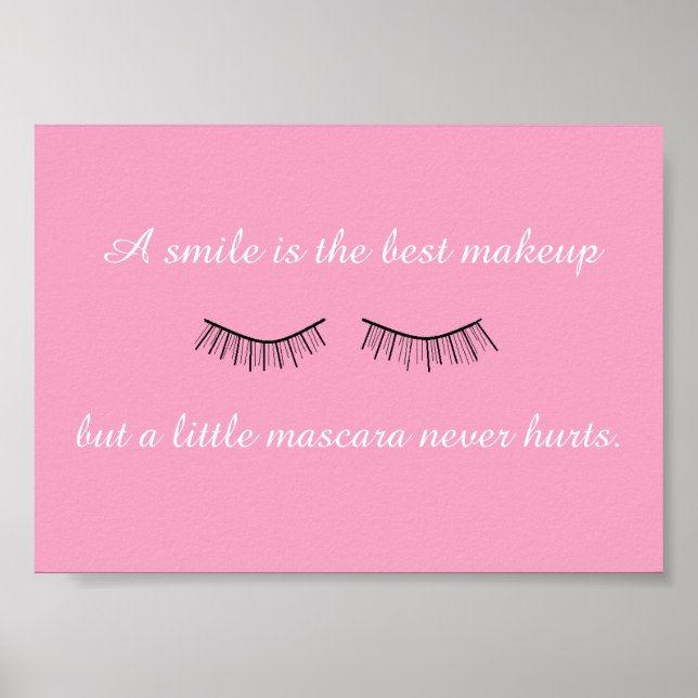 En liten Mascara Ontr aldrig Poster Framable (Framsidan)