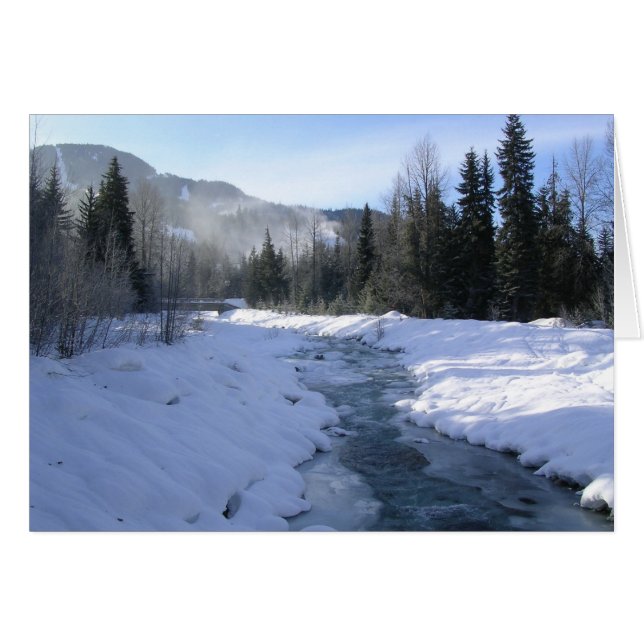 En liten morgonpromenad till Whistler Village OBS Kort (Framsidan Horizontal)