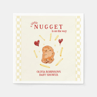 En liten nugget på väg - Baby Shower Pappersservett