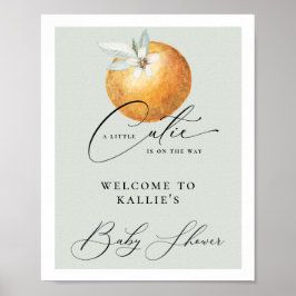 En liten Orange av citrusfrukter, babyskor Poster