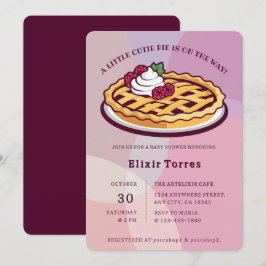 En liten Paj-minimalistisk babystövel för Lila i C Inbjudningar