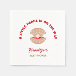 En liten pärla är på väg pappersservett