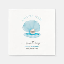 En liten pärla finns på Way Baby Shower Pappersservett