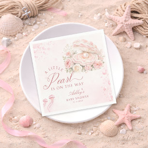 En liten pärla under havet Baby Shower Pappersservett