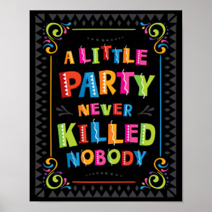 EN LITEN PARTY KALLAD INGEN BORTSKRIVNING POSTER