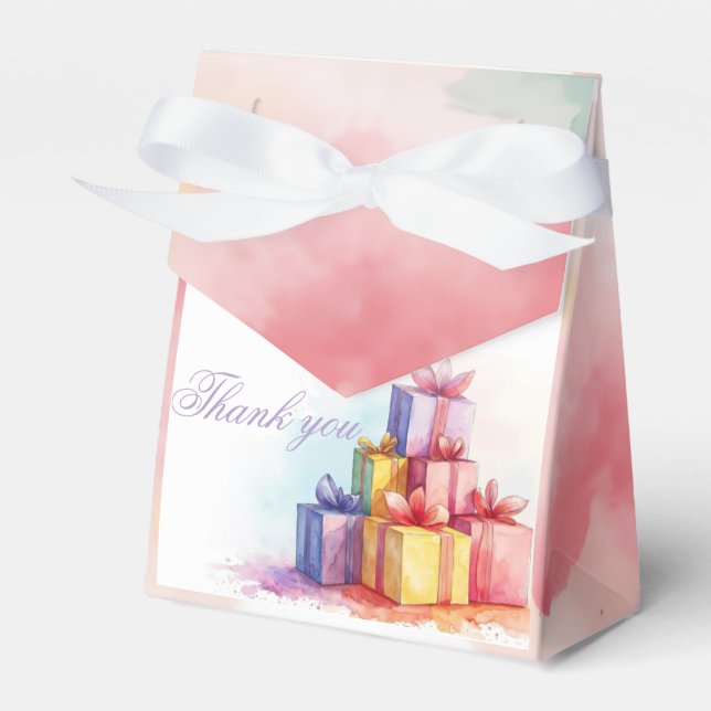 En liten påse med lycka presentaskar (Framsidan Sidan)