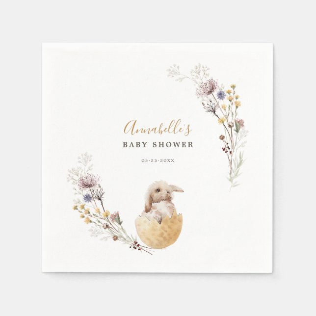 En liten Påsk babystövel Pappersservett (Framsidan)