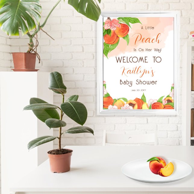 En liten persika är på väg att visa sig som en fli poster (Skapare uppladdad)