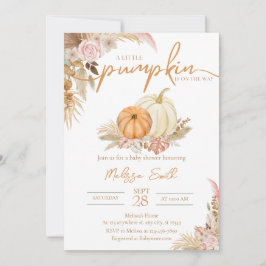 En liten pipa är på väg att sjunka hösten i Boho Inbjudningar