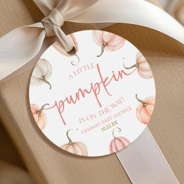En liten pipa är på väg! Baby Shower Gåvor Etiketter