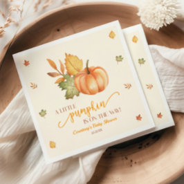 En liten pipa är på väg! Baby Shower Pappersservett