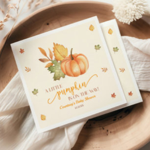 En liten pipa är på väg! Baby Shower Pappersservett