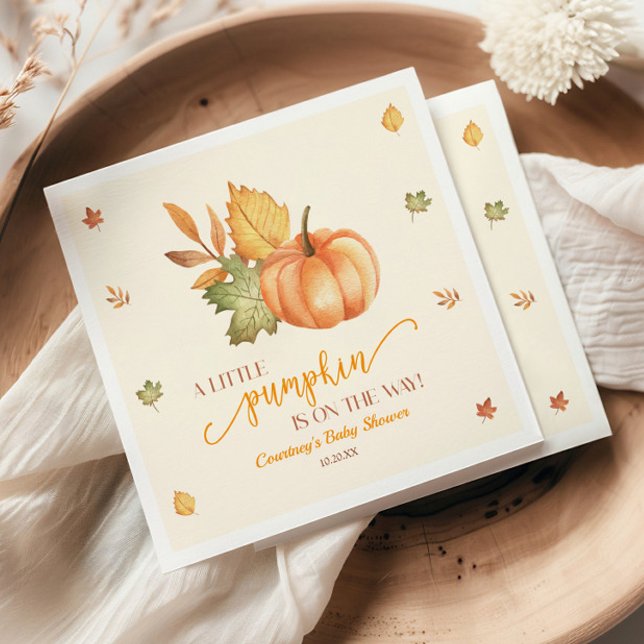 En liten pipa är på väg! Baby Shower Pappersservett (Skapare uppladdad)