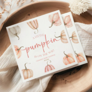 En liten pipa är på väg! Baby Shower Pappersservett