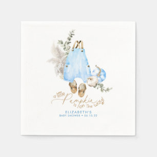 En liten pipa är på väg - en liten babyskugga pappersservett