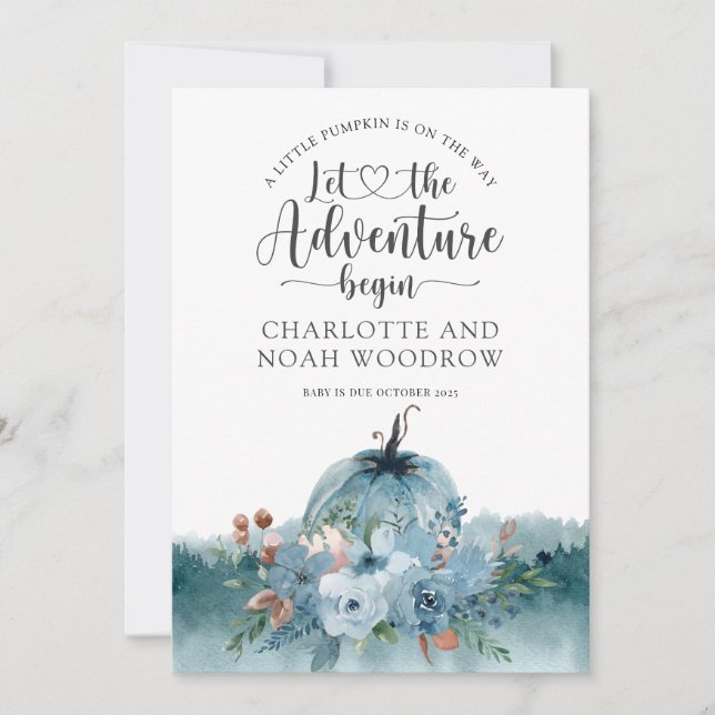 En liten pipa är på väg mot Graviden Baby Meddelande (Framsida)