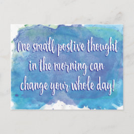 En liten positiv tanke - inspirerande citat vykort