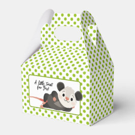 En Liten Present till Dig Söt Opossum Födelsedag Presentaskar