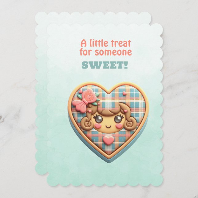 En liten present till någon söt julkort (Fram/baksida)