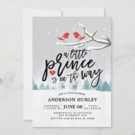 En liten prins är på väg inbjudningar