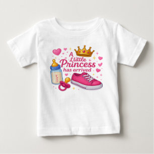 En liten prinsessa har anlänt Flicka Celeb T Shirt