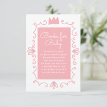 En liten prinsessa Modern Rosa Girl Baby Shower