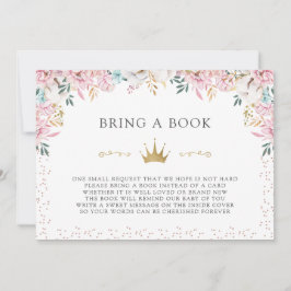 En liten prinsessa tar med sig Bok Inbjudningar