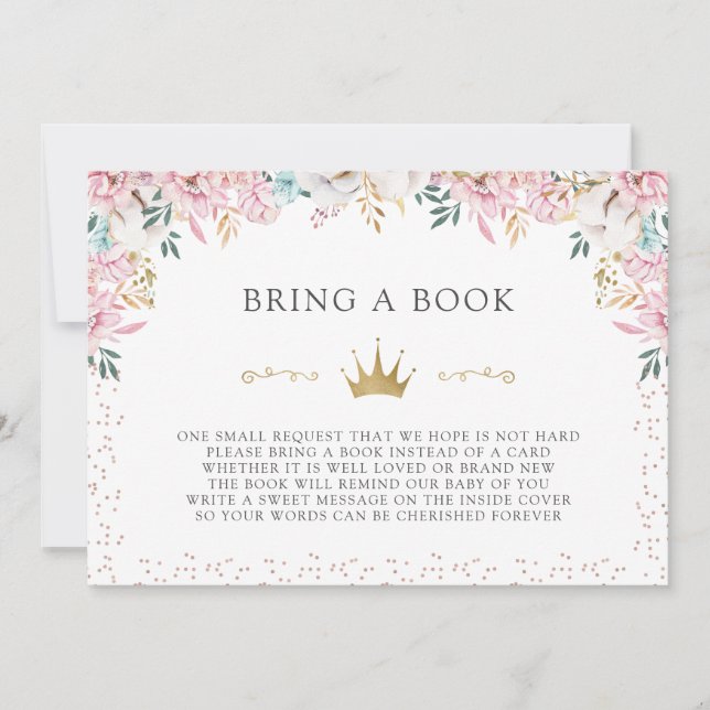 En liten prinsessa tar med sig Bok Inbjudningar (Framsida)