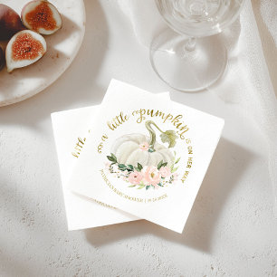 En liten pumpa är på väg Baby Shower Pappersservett