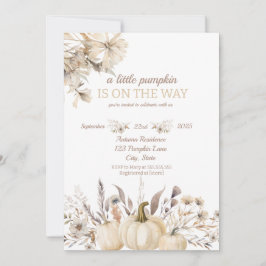 En Liten Pumpa är På Väg  Inbjudningar