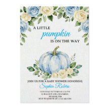 ”En Liten Pumpa” Baby Shower Inbjudan