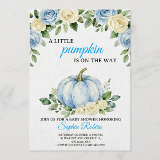 ”En Liten Pumpa” Baby Shower Inbjudan