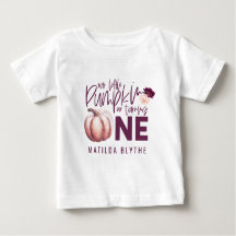 En liten pumpa blommigt faller 1:a födelsedag
