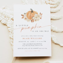 En liten pumpa rustic höst baby shower