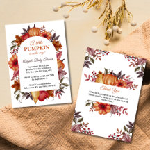 En liten pumpabarnvårdbjudning | Höst