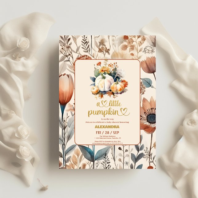 En liten pumpabudget för baby shower flygblad (Skapare uppladdad)