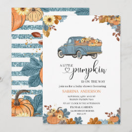 En liten pumpduschinbjudan. inbjudningar