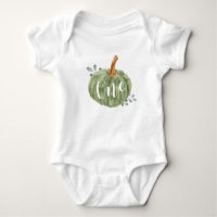 En liten Pumpkin 1st Birthday Boy Baby Bodykostym