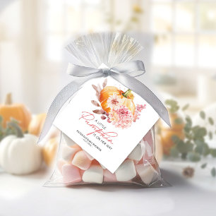 En liten Pumpkin är på väg att visa sig vara babys Gåvor Etiketter