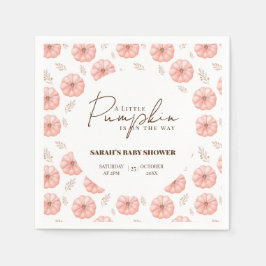 En liten Pumpkin är på väg att visa sig vara babys Pappersservett