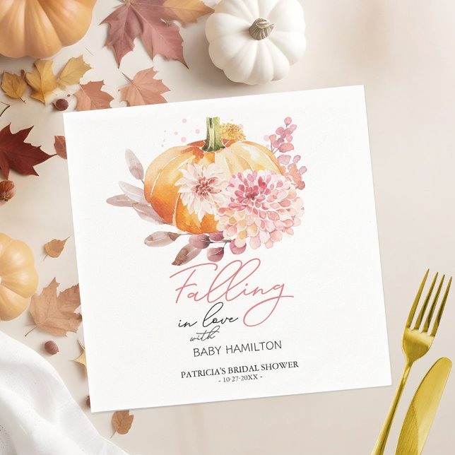 En liten Pumpkin är på väg att visa sig vara babys Pappersservett (Skapare uppladdad)