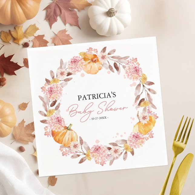 En liten Pumpkin är på väg att visa sig vara babys Pappersservett (Skapare uppladdad)