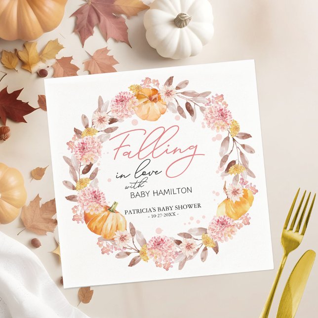 En liten Pumpkin är på väg att visa sig vara babys Pappersservett (Skapare uppladdad)