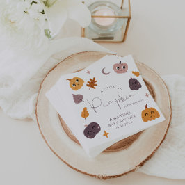 En liten Pumpkin är på väg att visa sig vara babys Pappersservett