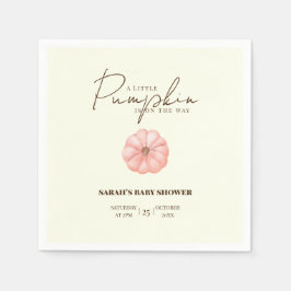 En liten Pumpkin är på väg att visa sig vara babys Pappersservett