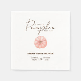 En liten Pumpkin är på väg att visa sig vara babys Pappersservett