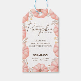 En liten Pumpkin är på väg att visa sig vara babys Presentetikett