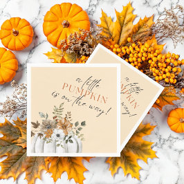 En liten Pumpkin är på väg - babyskabruk Pappersservett